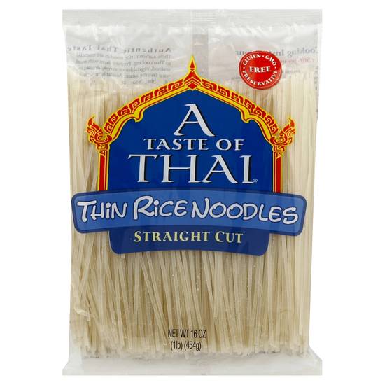 A Taste Of Thai Straight Cut Thin Rice Noodles (16 oz)