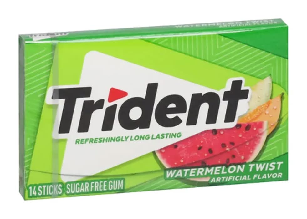 Trident Watermelon Twist Sugar Free Gum