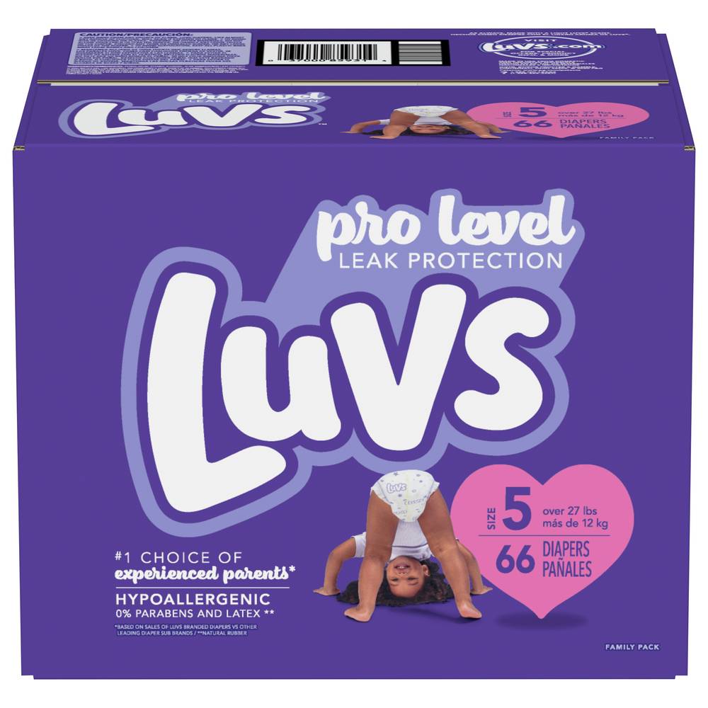 Luvs Pro Level Leak Protection Diapers, 5