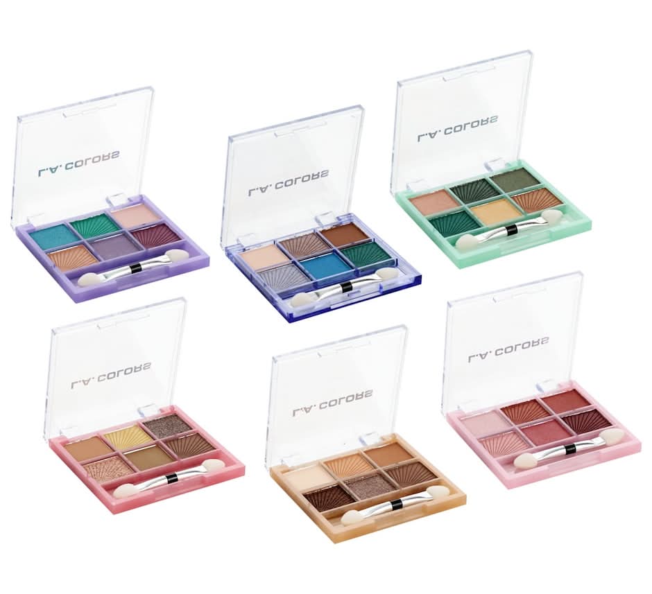 L.A. Colors Eyeshadow Pallets (6 pack)