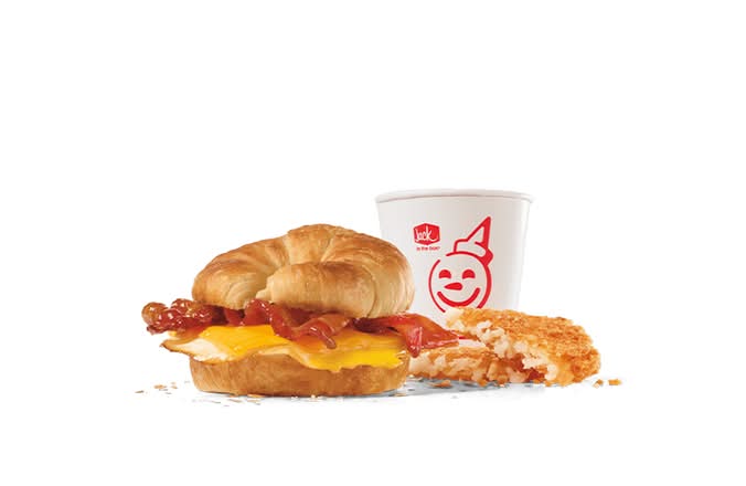 Maple Candied Bacon Croissant Sandwich Combo