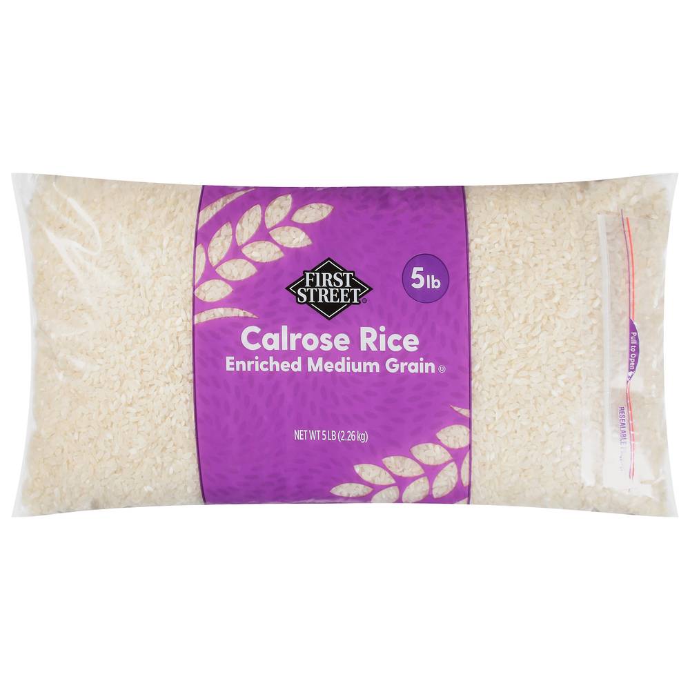 First Street Enriched Medium Grain Calrose Rice (80 oz)