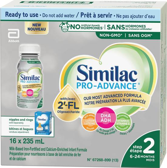 Similac Pro-Advance Step 2 Baby Formula (16 ct, 235 ml)