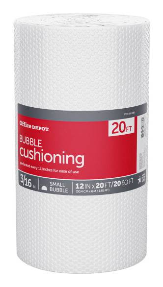 Office Depot Brand Small Bubble Cushioning, White
