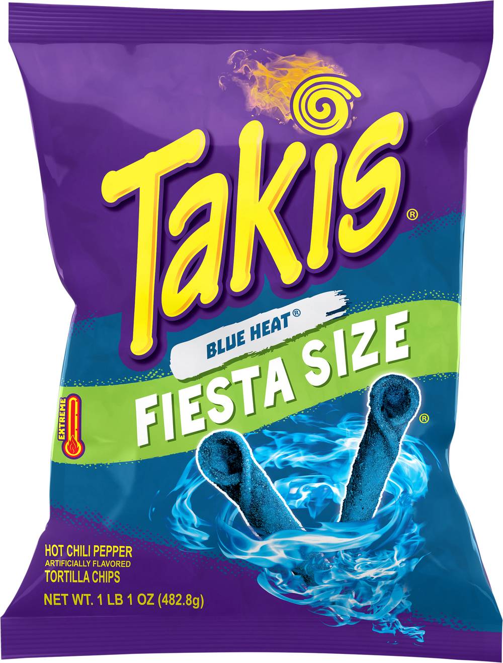 Takis Fiesta Size Tortilla Chips (blue heat)