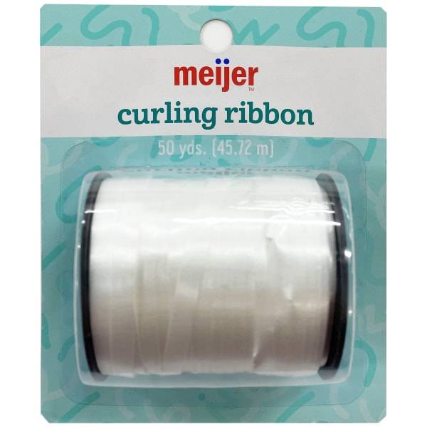 Meijer Curling Ribbon, White, 50 yd