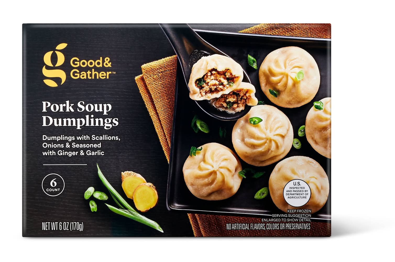 Good & Gather Pork Soup Dumplings (6 oz, 6 ct)