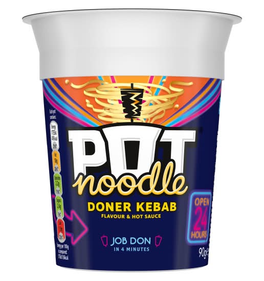 Pot Noodle Doner Kebab, Instant Noodles (90g)