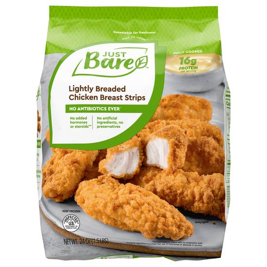 Just Bare Lightly Breaded Chicken Breast Strips
