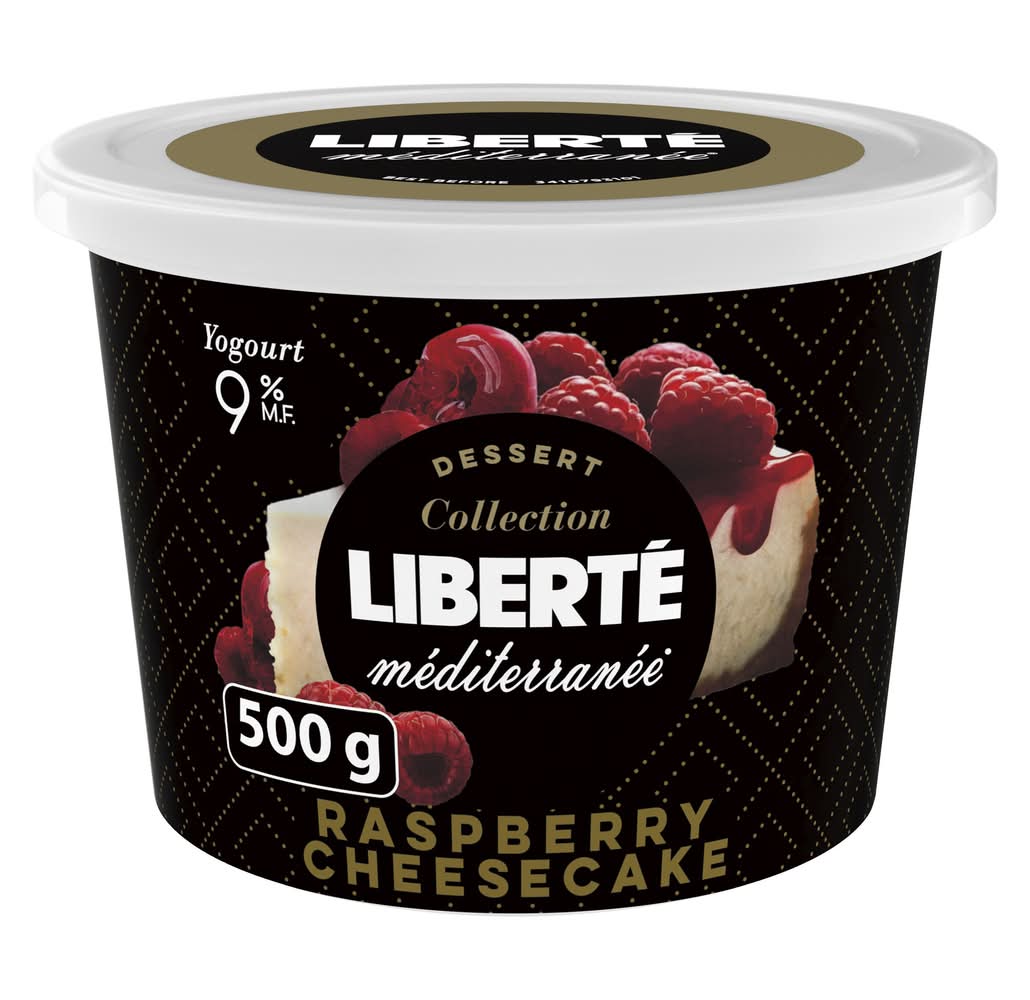 Liberté Méditerranée Yogurt, Raspberry Cheesecake (500 g)