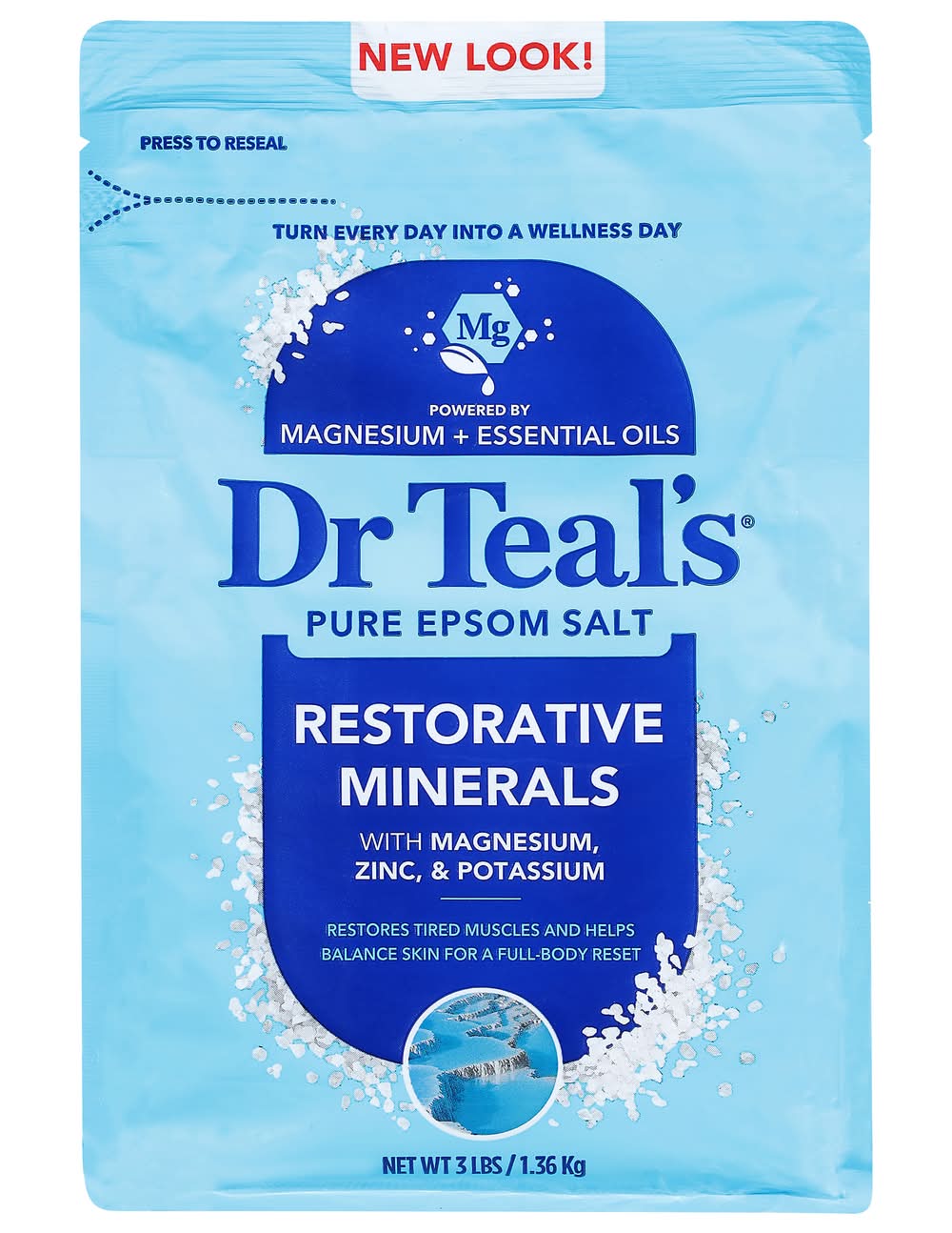 Dr Teal's Pure Epsom Salt Soaking Solution With Restorative Minerals (3 lbs)