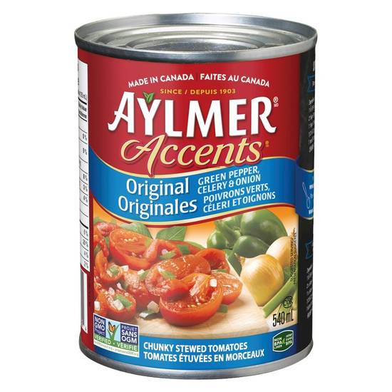 Aylmer · Morceaux original - Accents stewed original tomatoes (540 mL)
