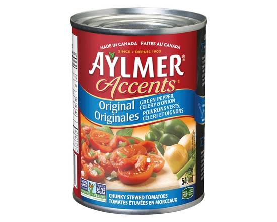 Aylmer · Morceaux original - Accents stewed original tomatoes (540 mL)