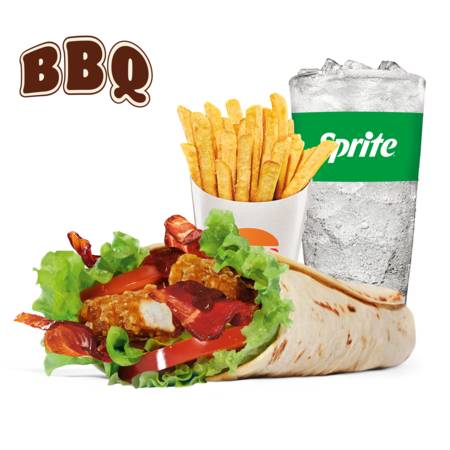 Menu Bbq Crispy Chicken Wrap