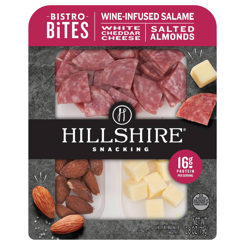 Hillshire Bistro Bites Wine-Infused Salame + Cheddar & Almonds (2.8 oz)