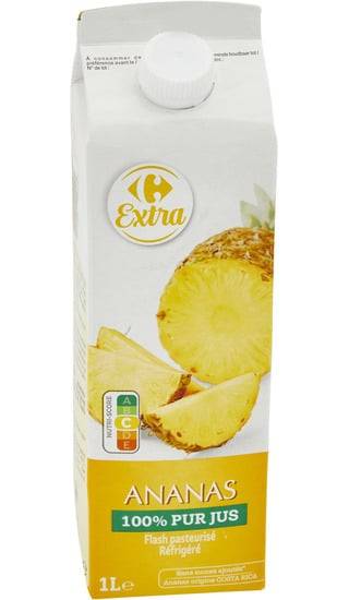 Carrefour Extra - Pur jus d'ananas (1 L)