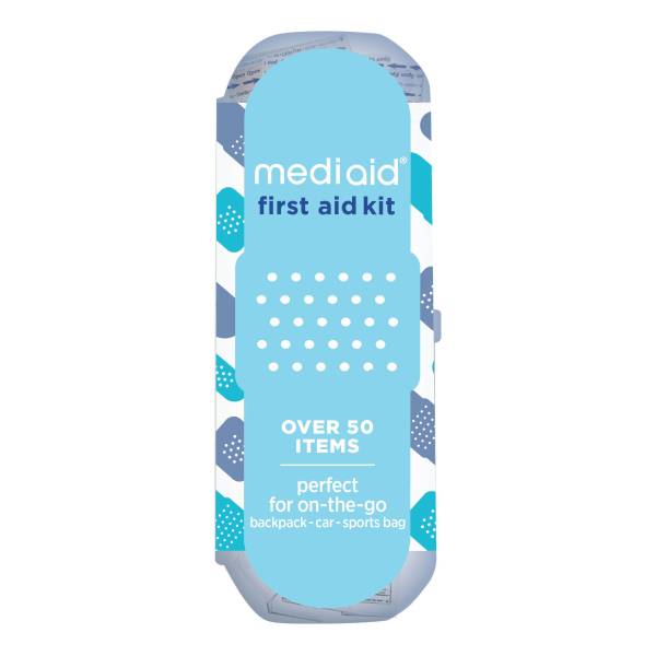 MediAid 50-Piece First Aid Kit, Blue