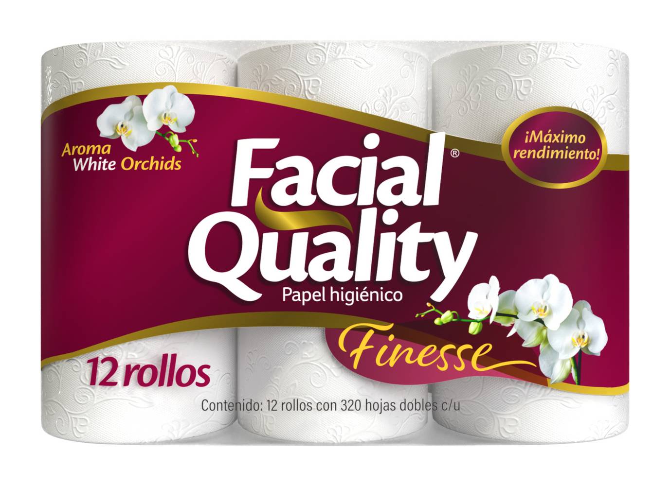 Facial Quality · Papel higiénico 320hd finesse