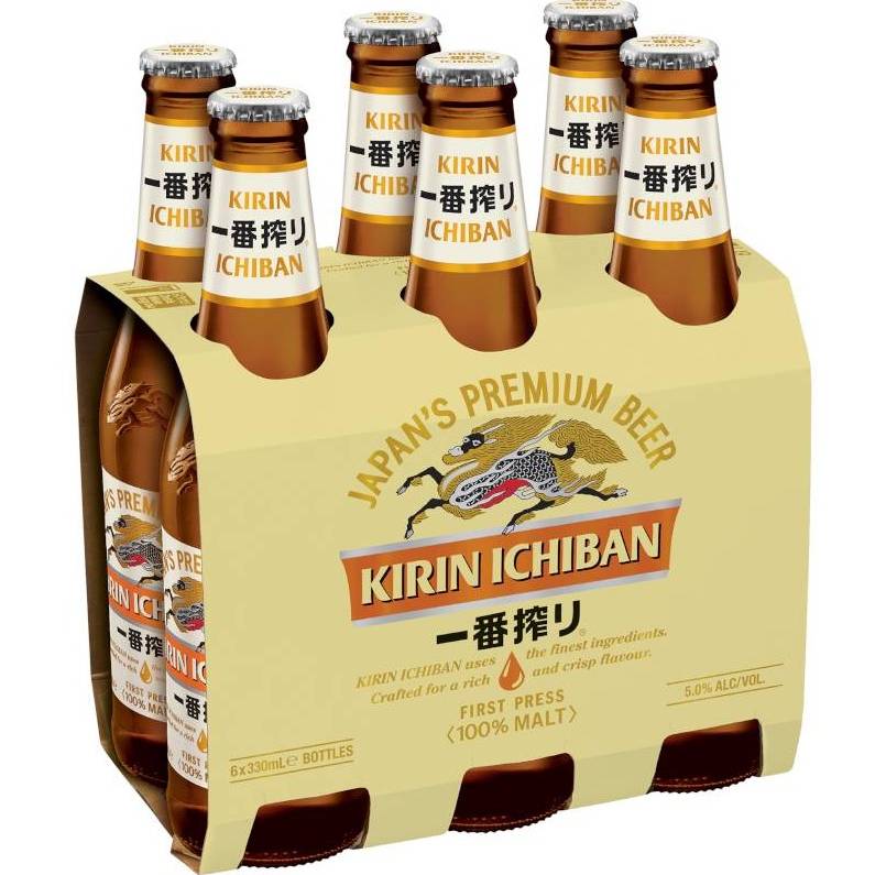 Kirin Ichiban Japanese Lager 6pk 330ml