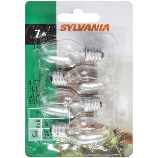 Sylvania Night Light Bulbs C7 7w (4 units)