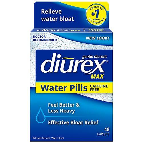 Diurex Max Caffeine-Free Water Pills - 48.0 ea
