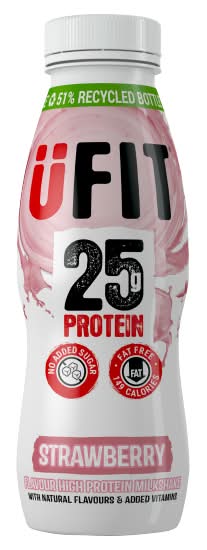 UFIT Strawberry, High Protein Milkshake (330ml)