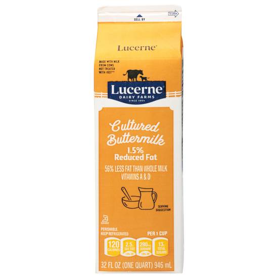 Lucerne 1% Lowfat Cultured Buttermilk (1 quart)