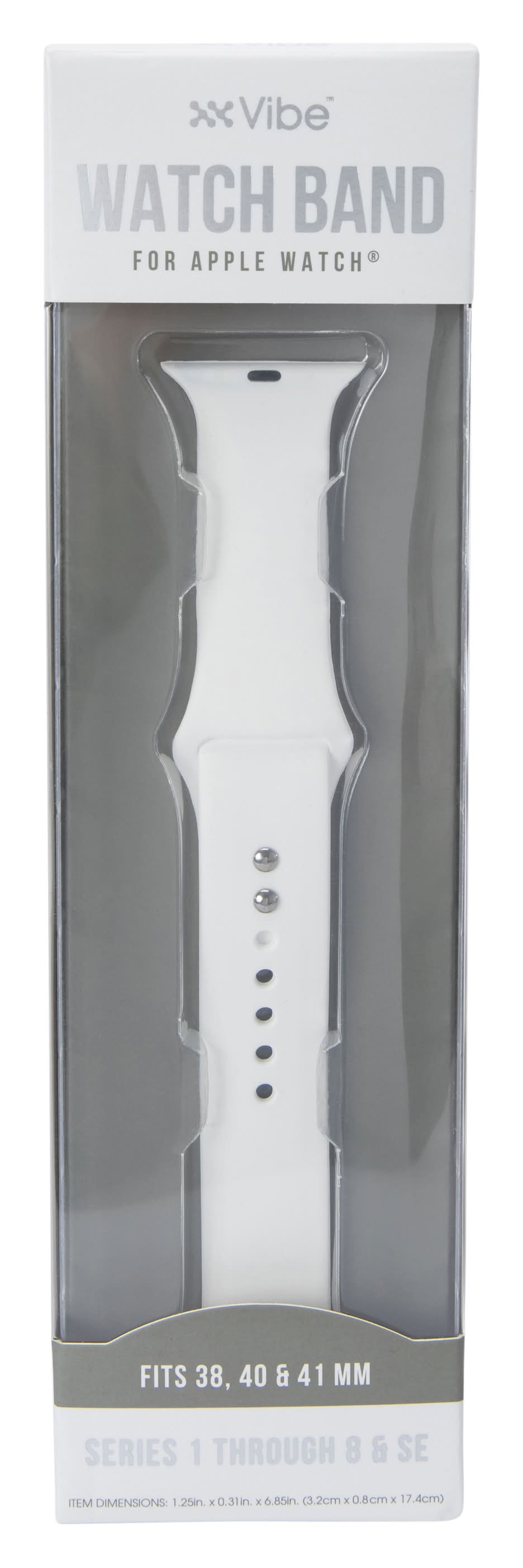 Adjustable Silicone Watchband For Apple Watch® Small White