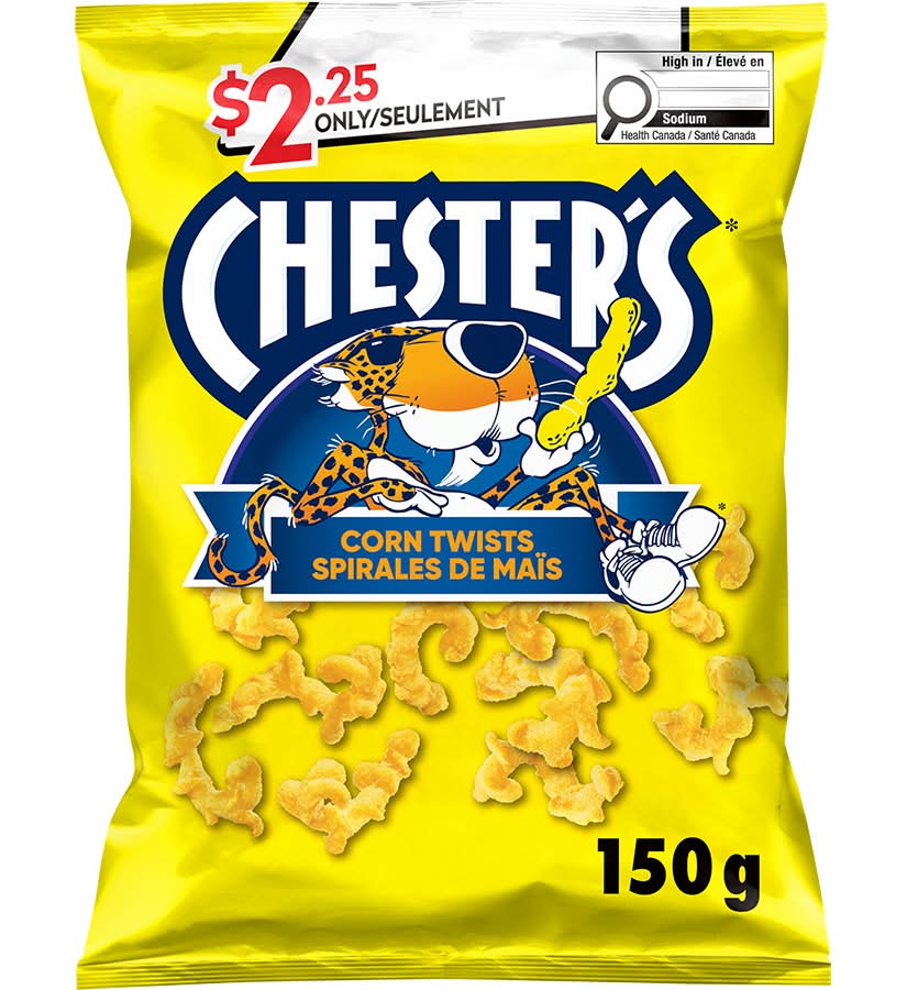Chester's spirales de maïs - chester's corn twists (150 g)