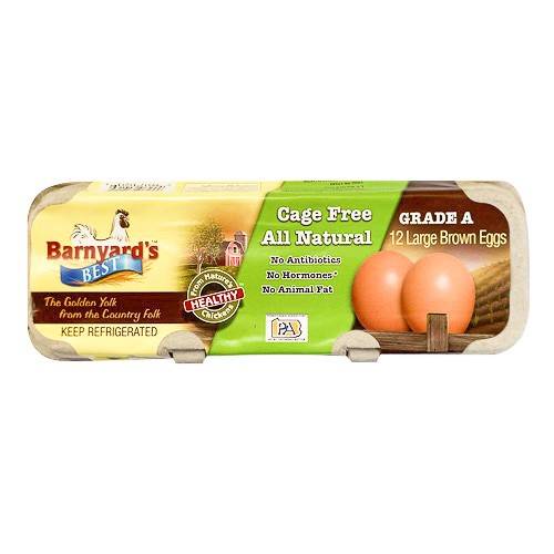 Barnyard's Best Cage Free Grade a Brown Eggs (15.9 oz)