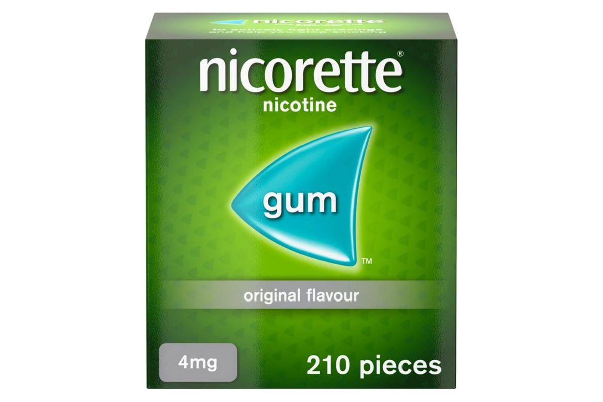 Nicorette Original 4mg Nicotine Gum 210 pieces