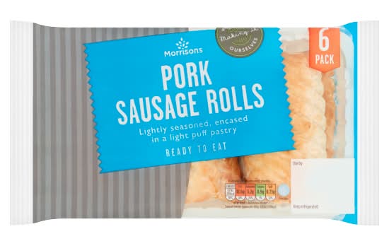 Morrisons Pork Sausage Rolls (6 pack)