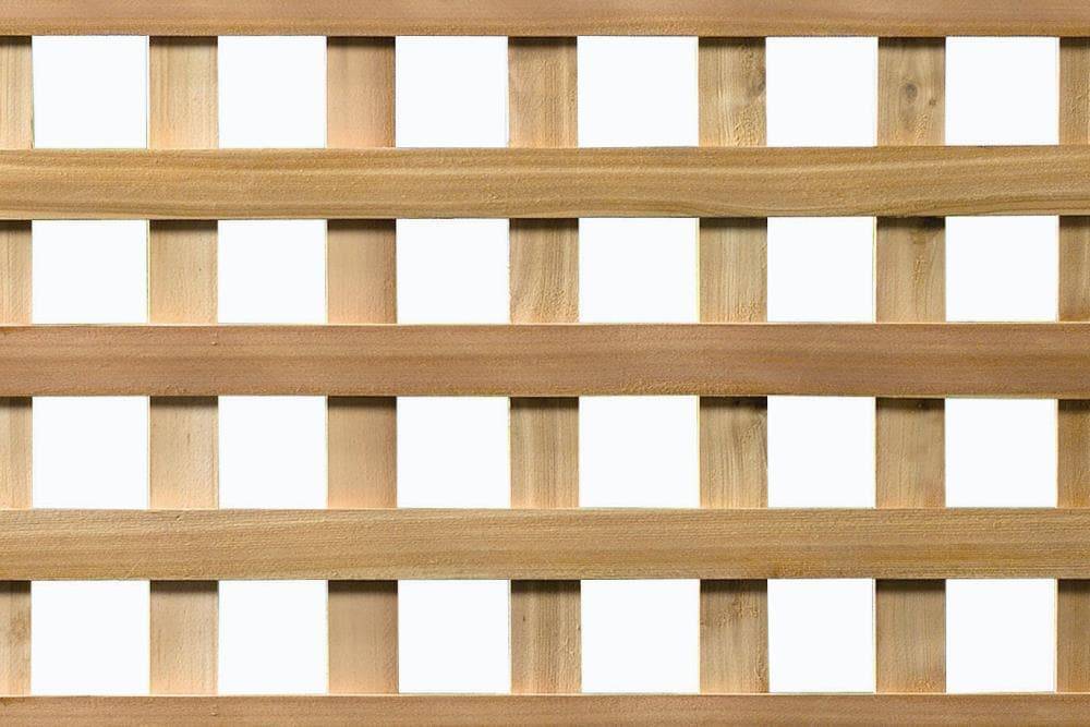 1-in x 48-in x 8-ft Natural Western Cedar Wood Lattice | 321906