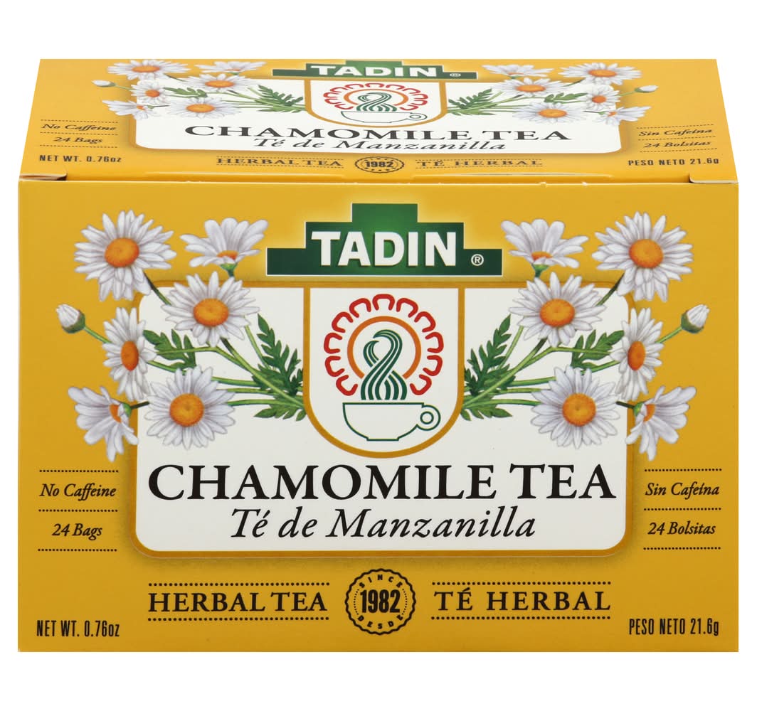Tadin Herbal Tea Bags, Chamomile (0.76 oz, 24 ct)
