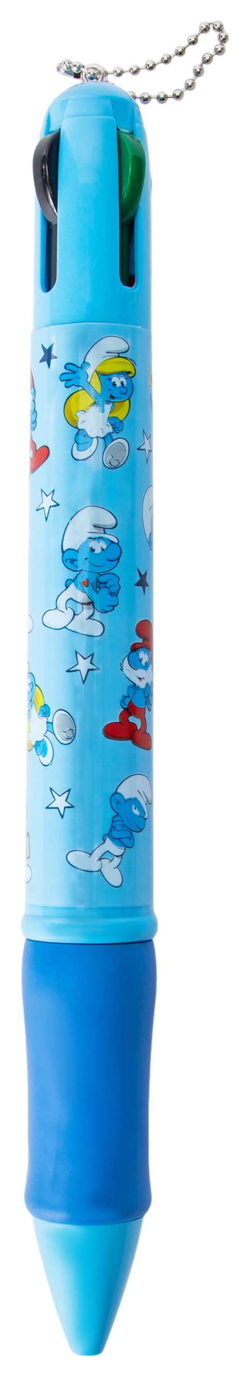 Branded Retractable Jumbo 4-Color Character Pen Smurfs