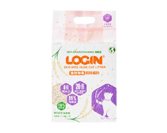 【LOGIN】強效除臭稻殼貓砂6L#WP006856