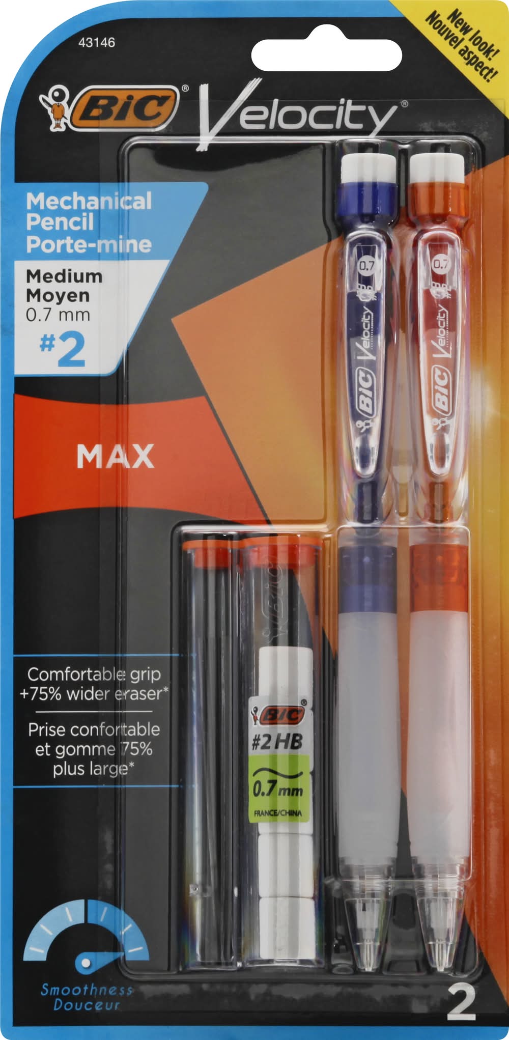 BiC 0.7 Mm Velocity Medium Mechanical Pencils (1.6 oz)