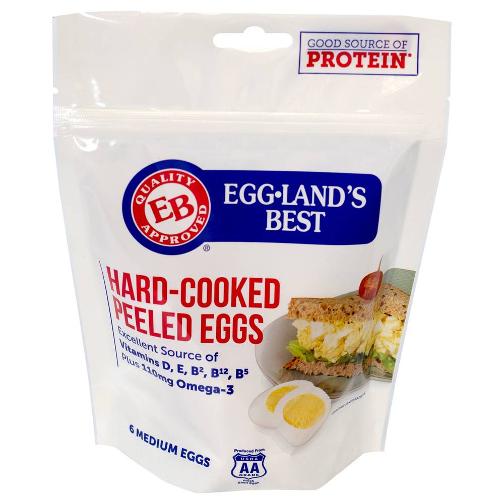 Eggland's Best Medium Hard Cooked Peeled Eggs (9.3 oz)