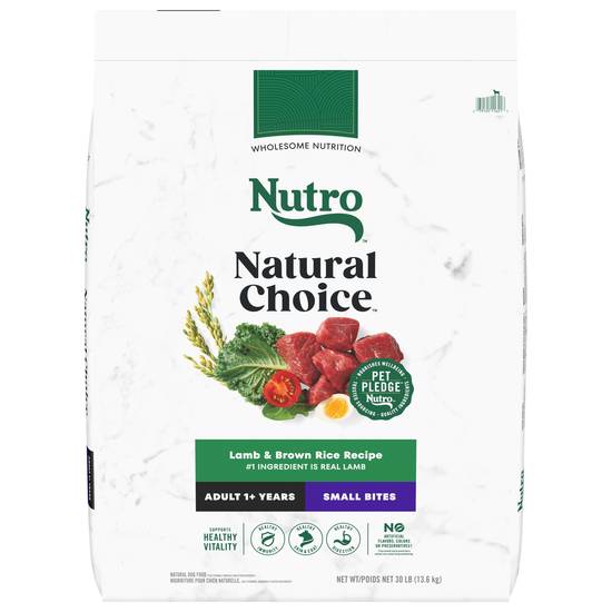 Nutro Wholesome Essentials Small Bites Natural Small Kibble Lamb & Rice Recipe Adult Dry Dog Food (30 lbs)