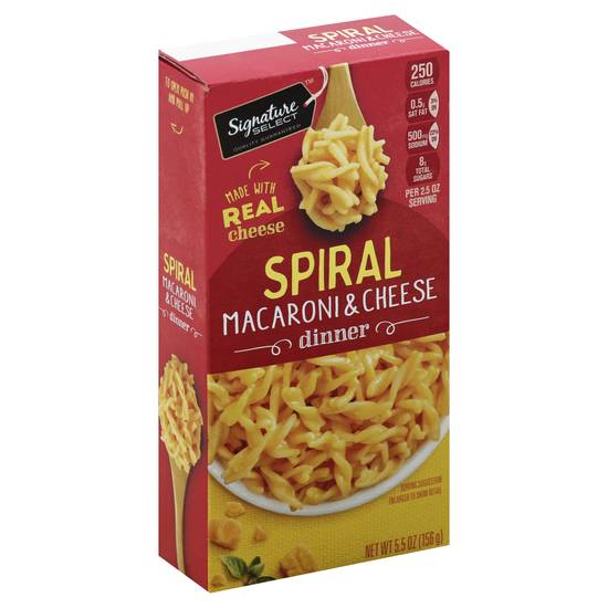 Signature Select Spiral Mac & Cheese Dinner Mix (5.5 oz)
