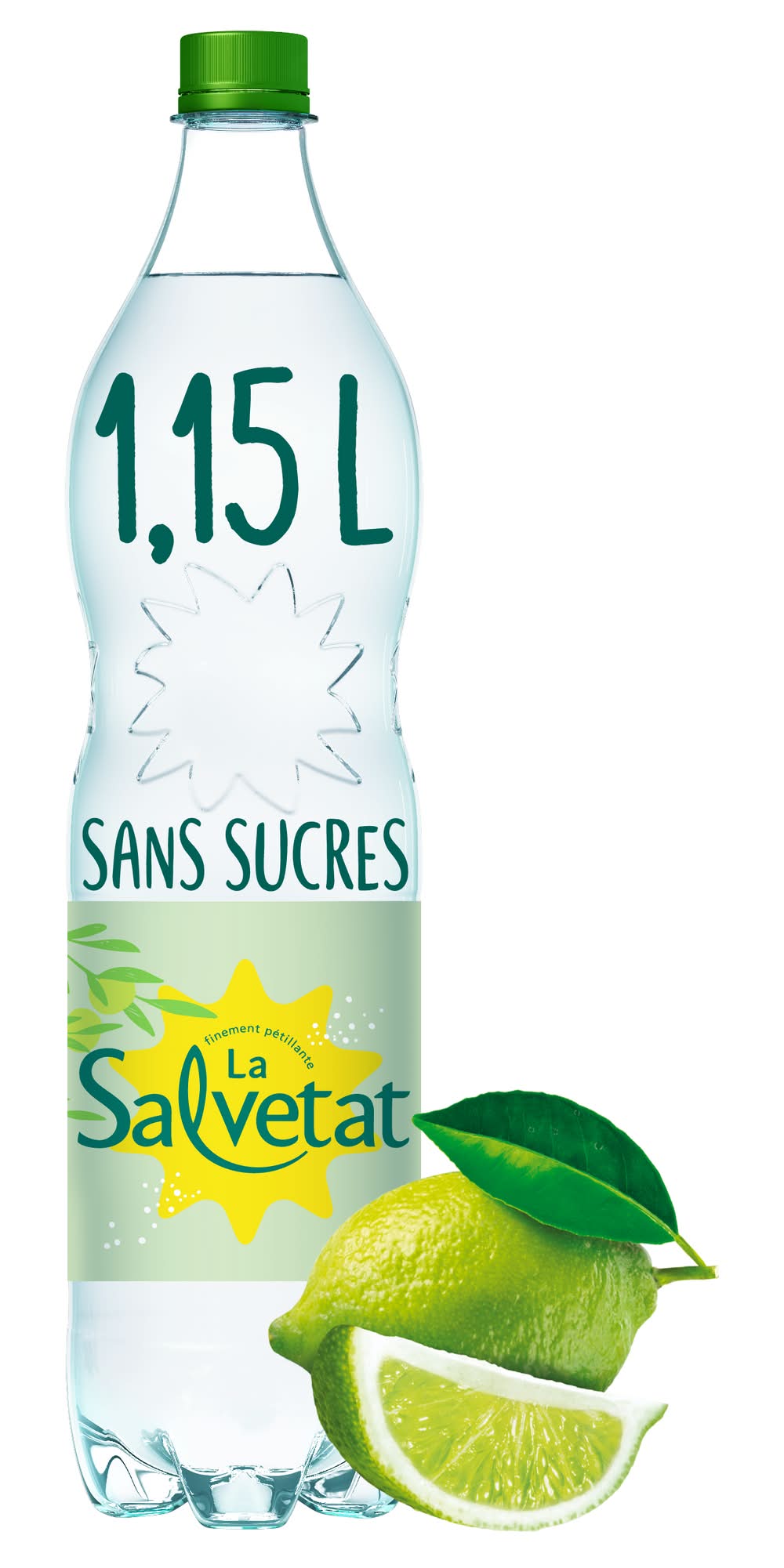 Salvetat - Eau gazeuse aromatisée citron vert (1,15L)