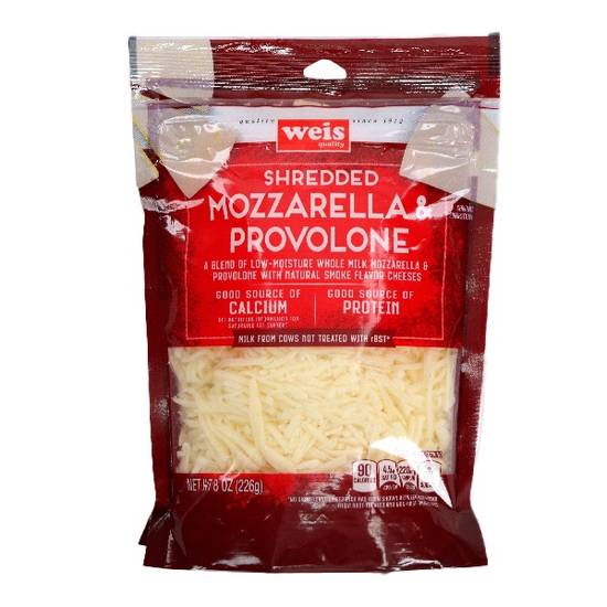 Weis Shredded Mozzarella and Provolone Cheese