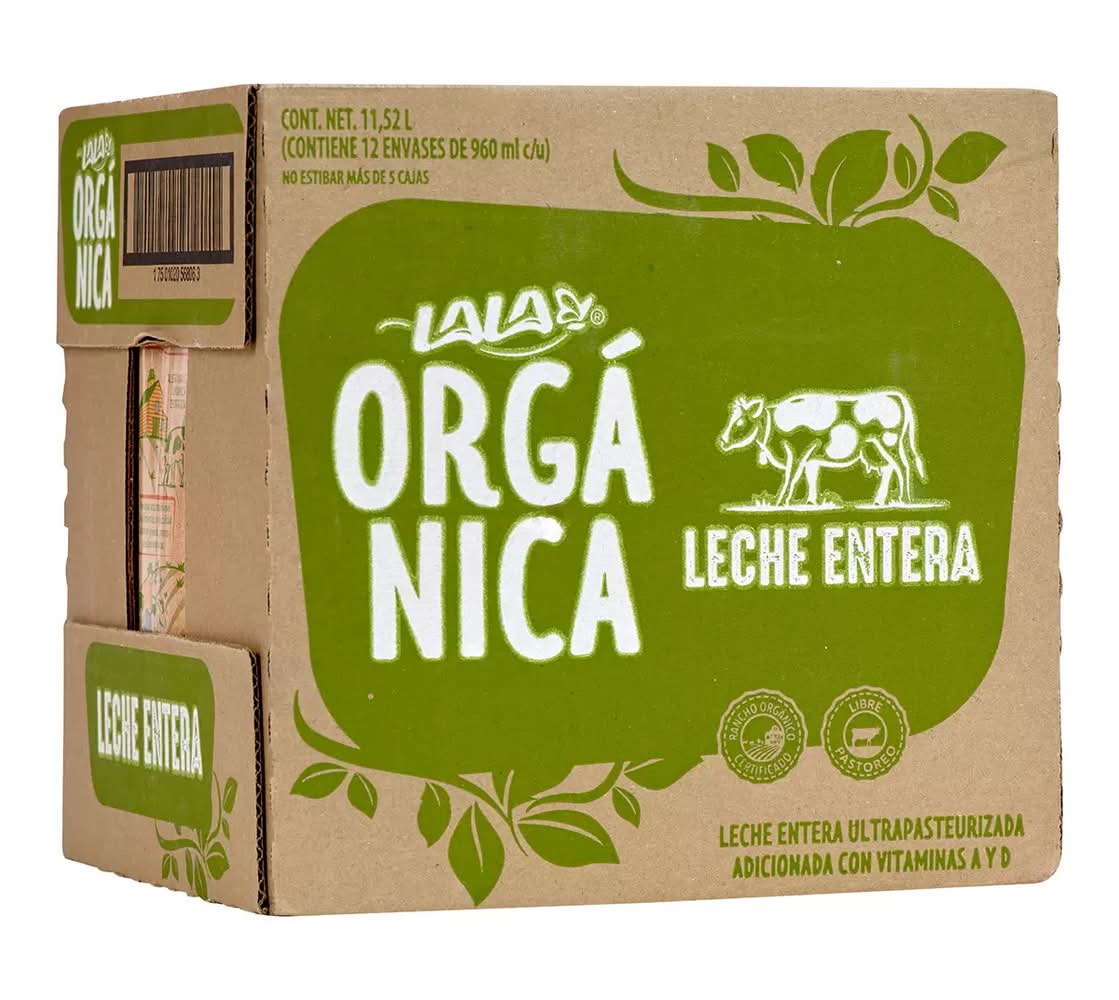Lala · Leche entera orgánica (12 x 960 ml)