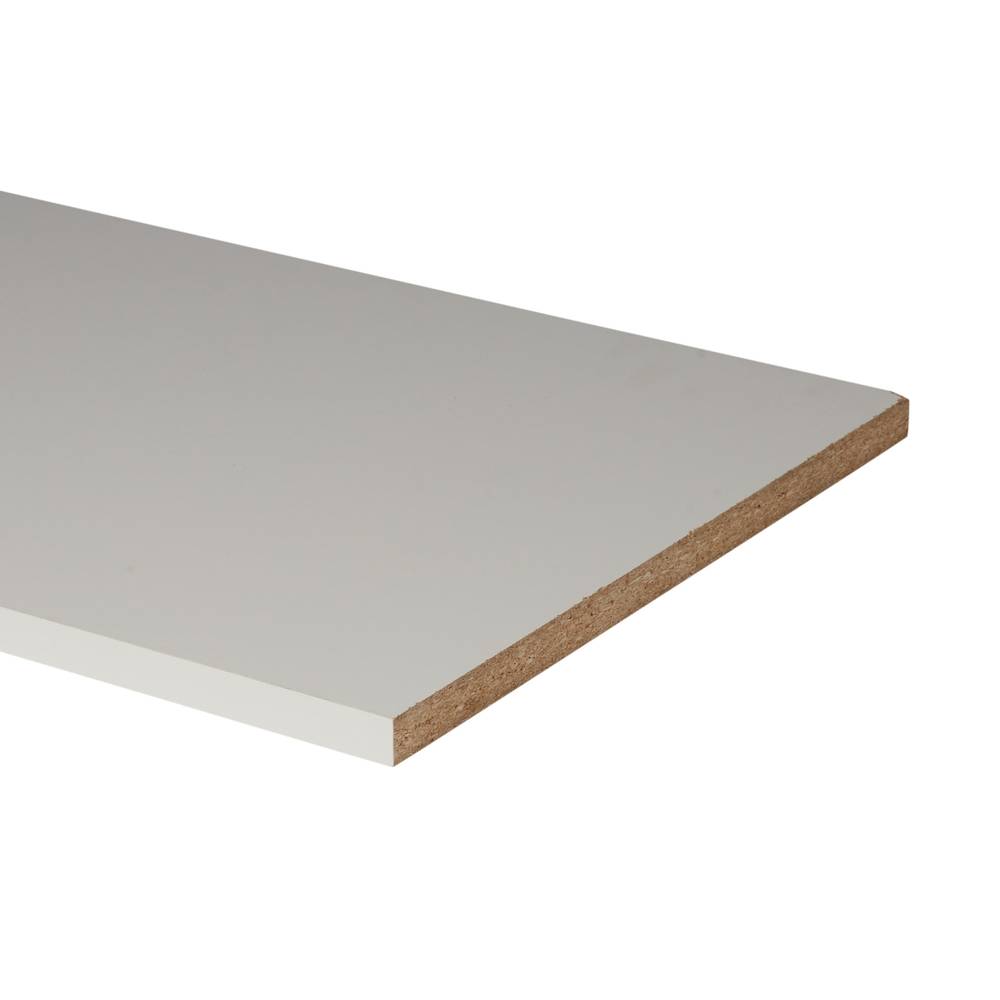 RELIABILT 73-in L x 15.25-in D x 0.75-in H White Thermally Fused Rectangular Shelf Board | 858201