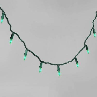 Wondershop Led Smooth Mini Christmas String Lights, Green (100 ct)