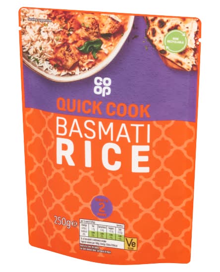 Co-op Quick Cook Basmati Rice (250g)