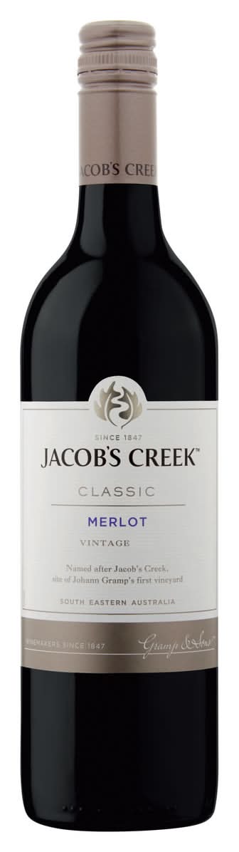 Australië Jacob''s Creek Classic Merlot Rood 75cl