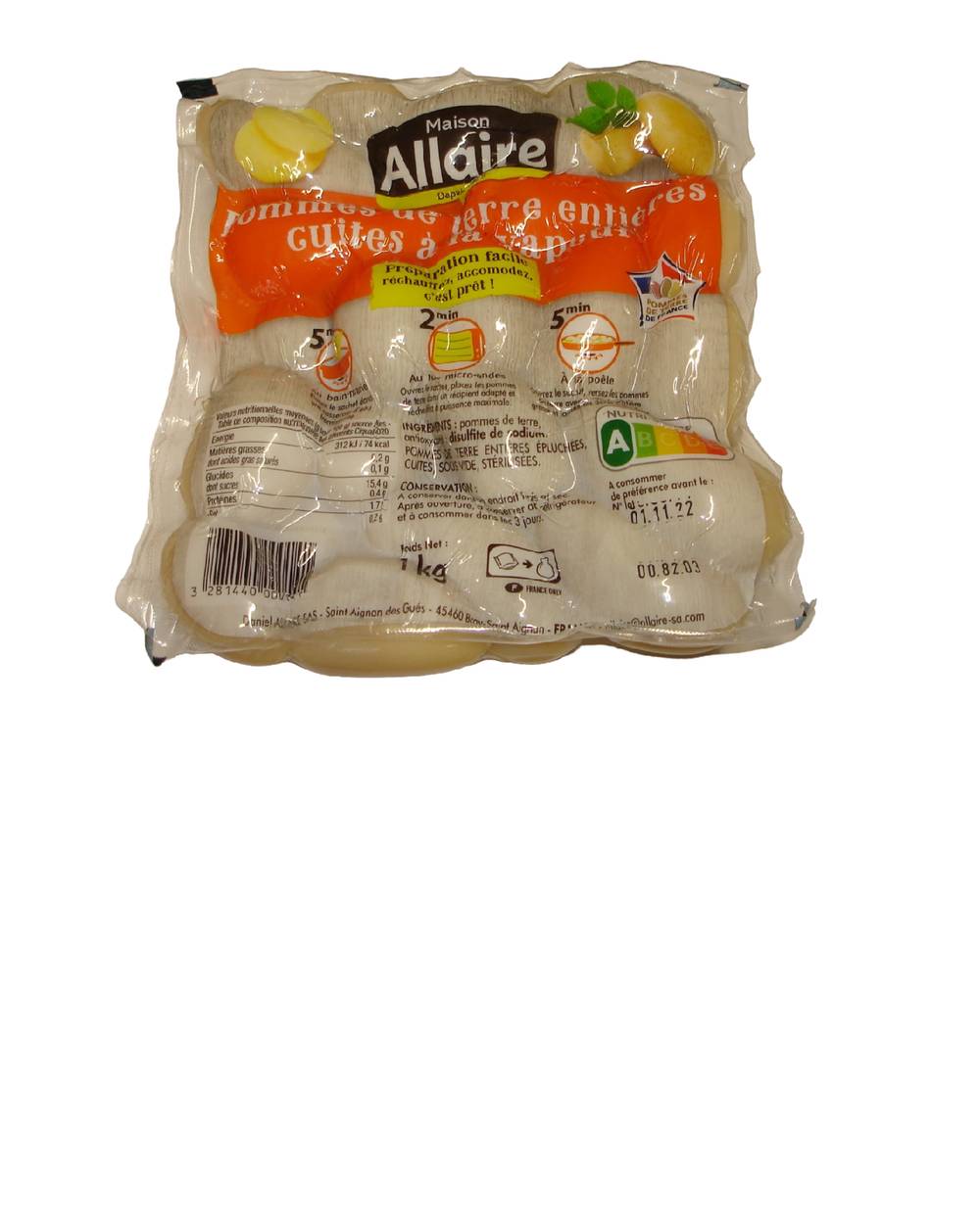 Maison Allaire - Pommes de terre cuites (1kg)