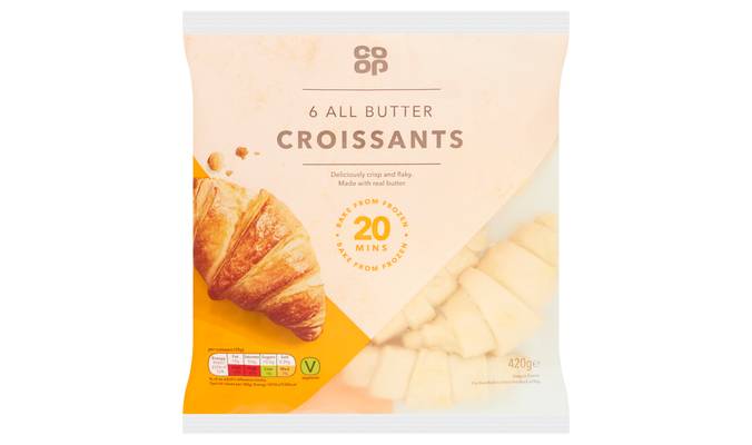 Co-op 6 All Butter Croissants 420g