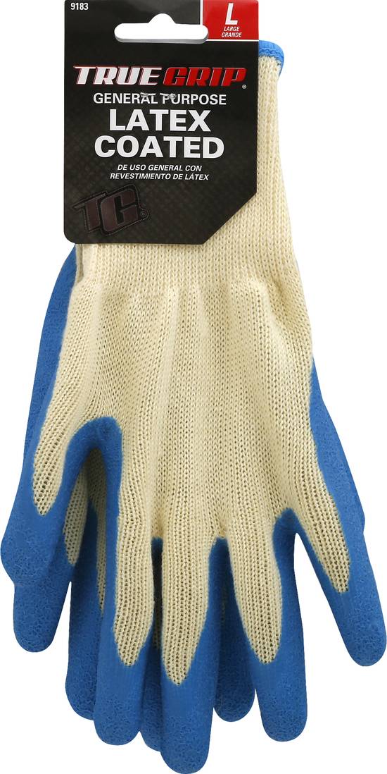 True Grip General Purpose Large Latex Coated Gloves